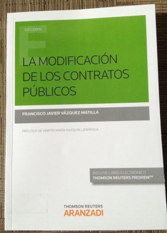 La modificación de los contratos públicos